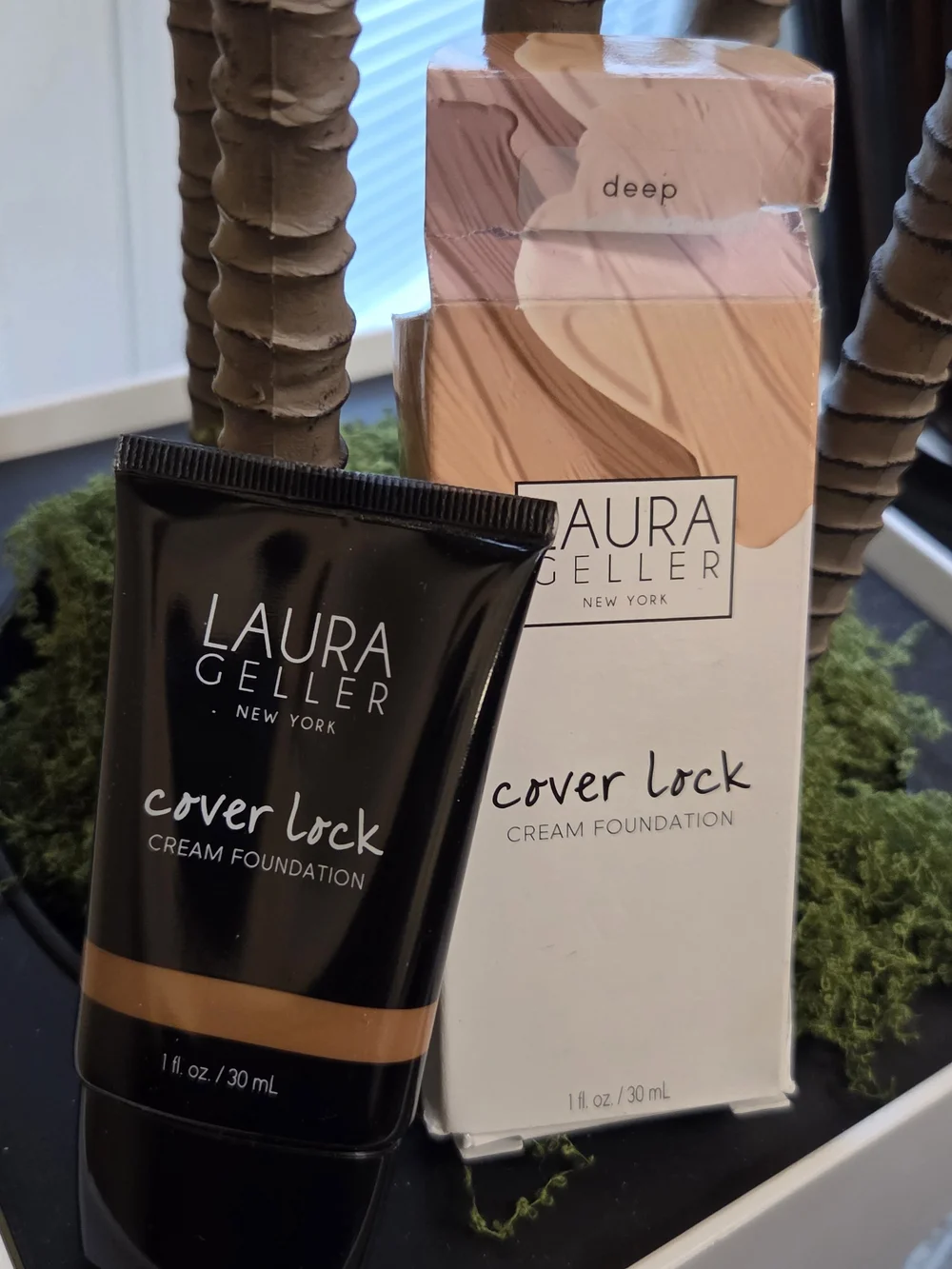 Laura Geller Cover Lock Cream Foundation Deep 1 fl oz / 30 mL New